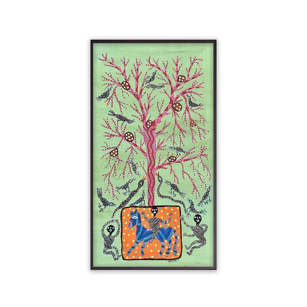 Bhil - Gasla Dev under summer tree