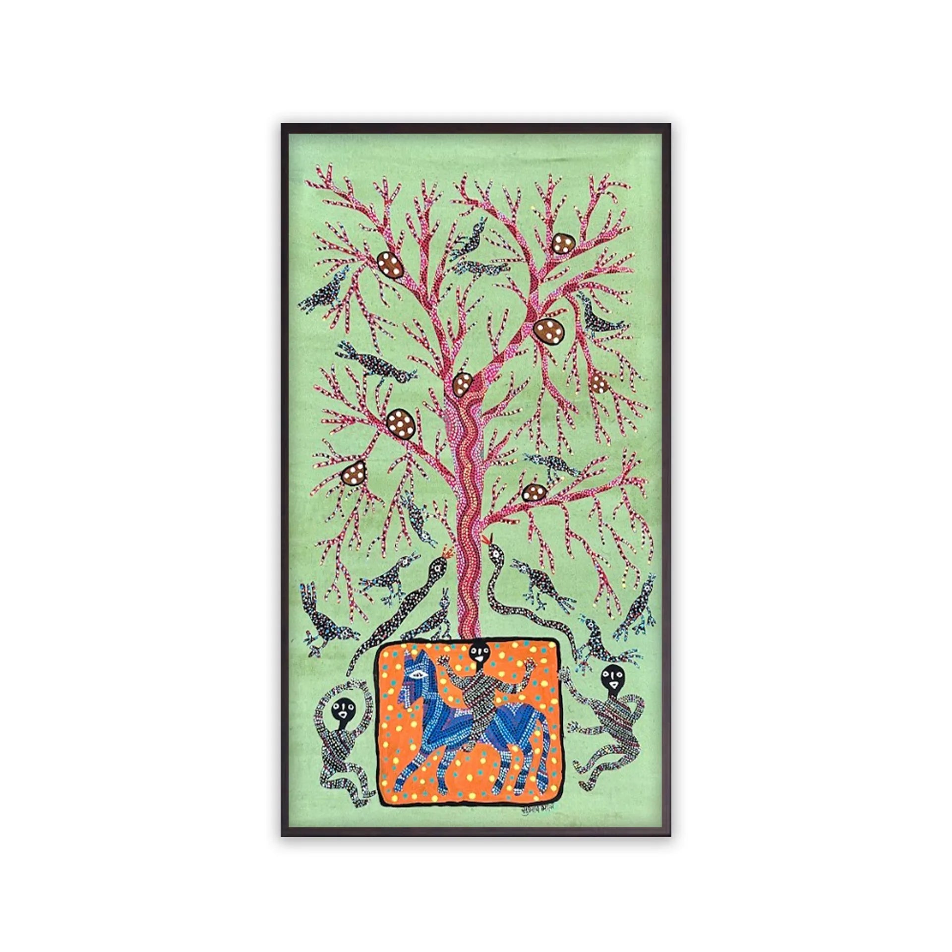 Bhil - Gasla Dev under summer tree