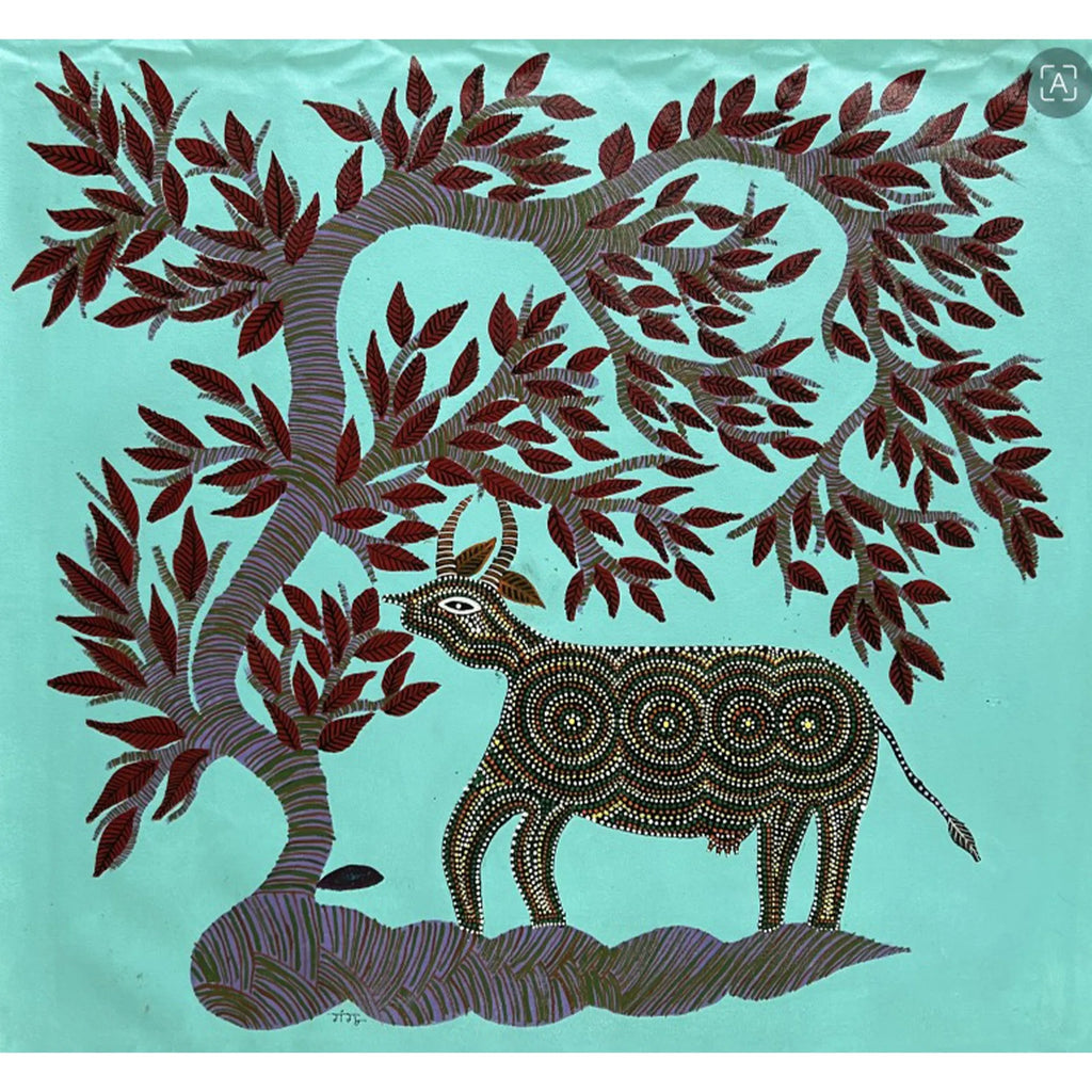 Bhil - Cow under the tree