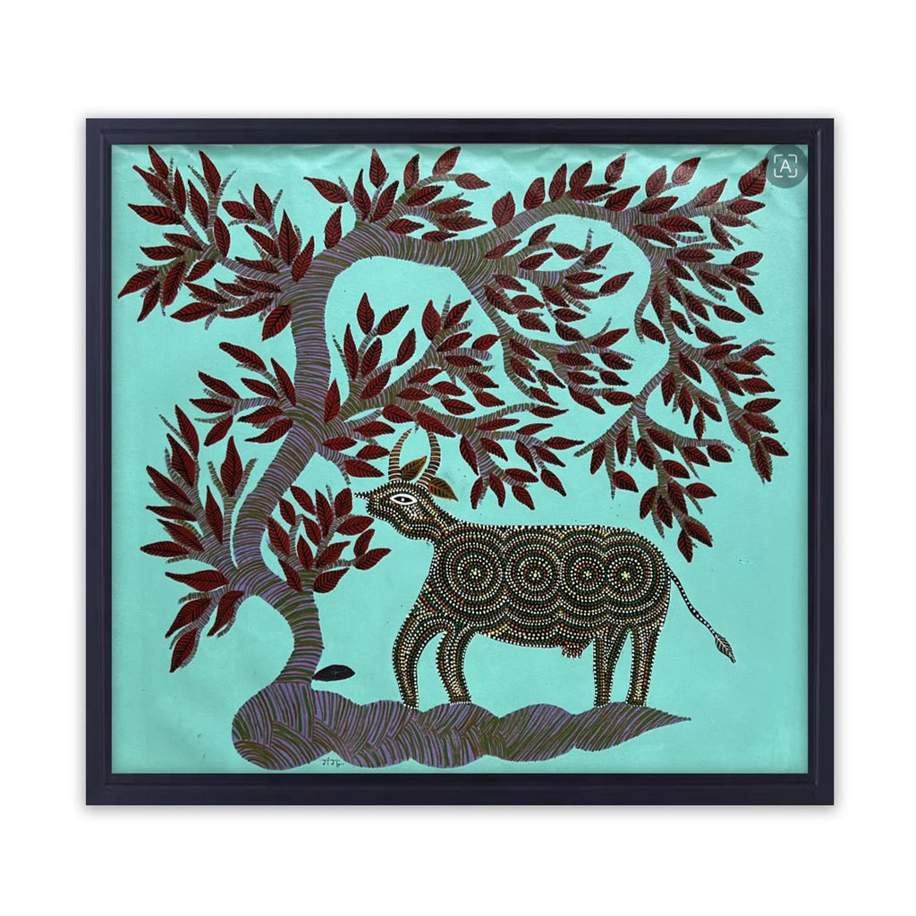Bhil - Cow under the tree