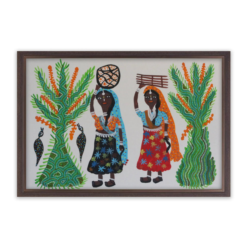 Bhil - Women bringing wood from the jungle