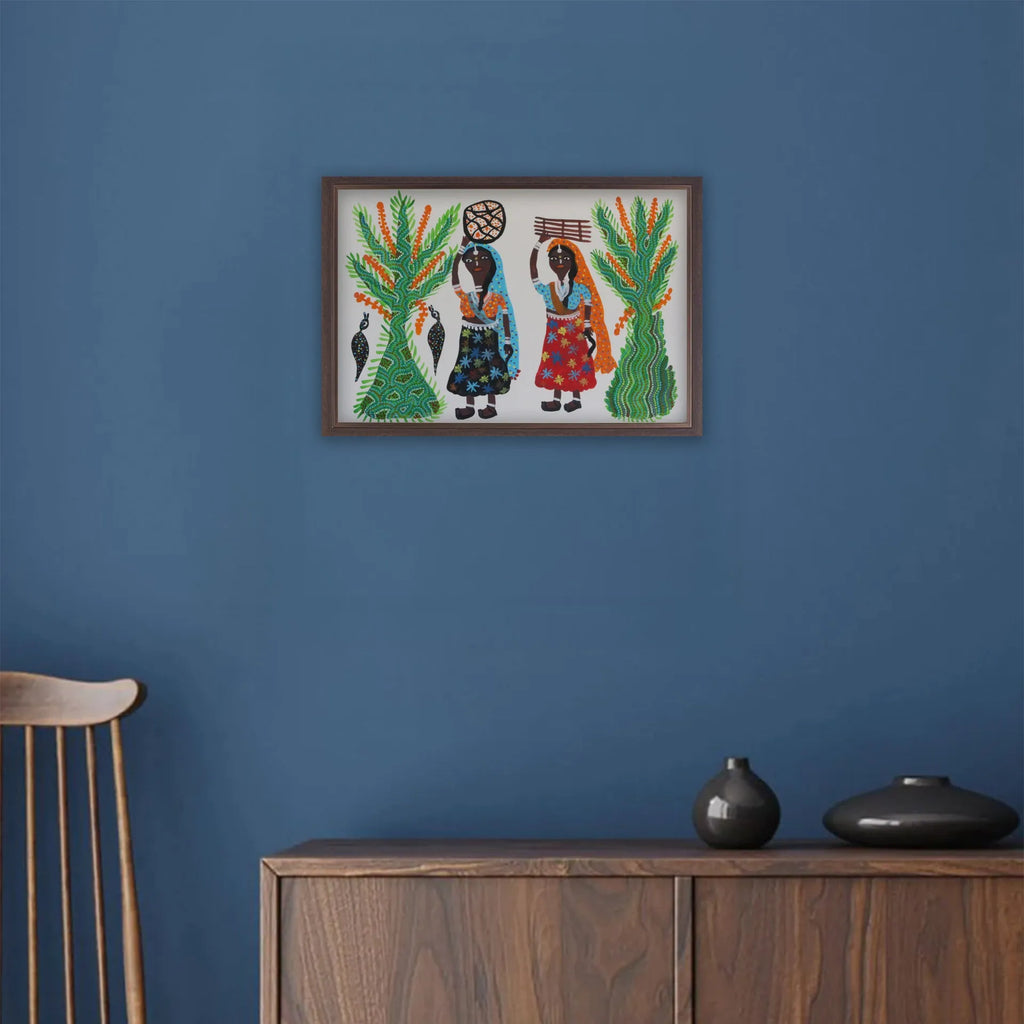 Bhil - Women bringing wood from the jungle