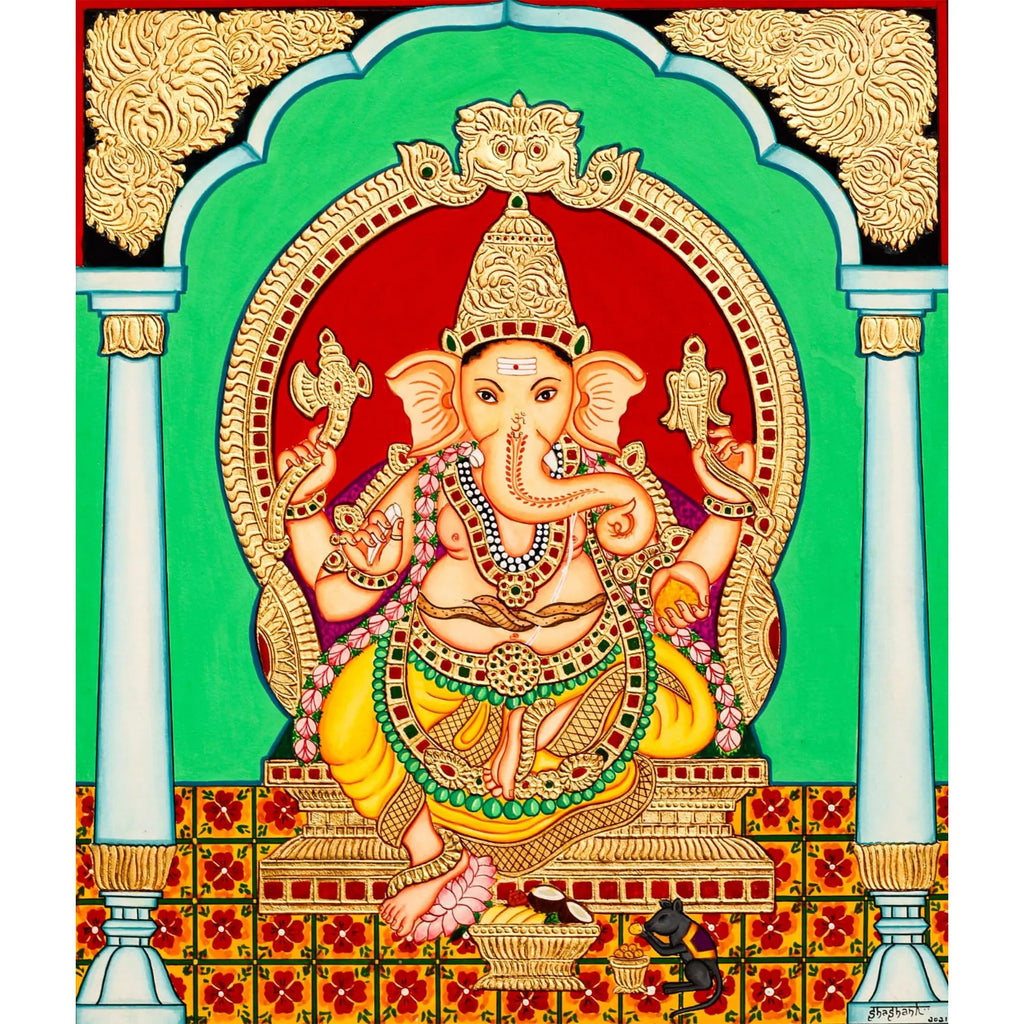 Mysore Painting - Ganesha