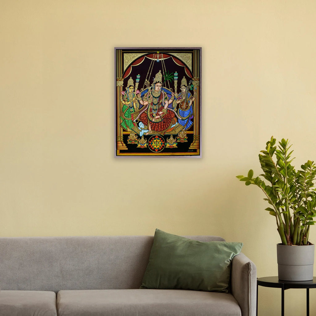 Mysore Painting - Rajarajeshwari