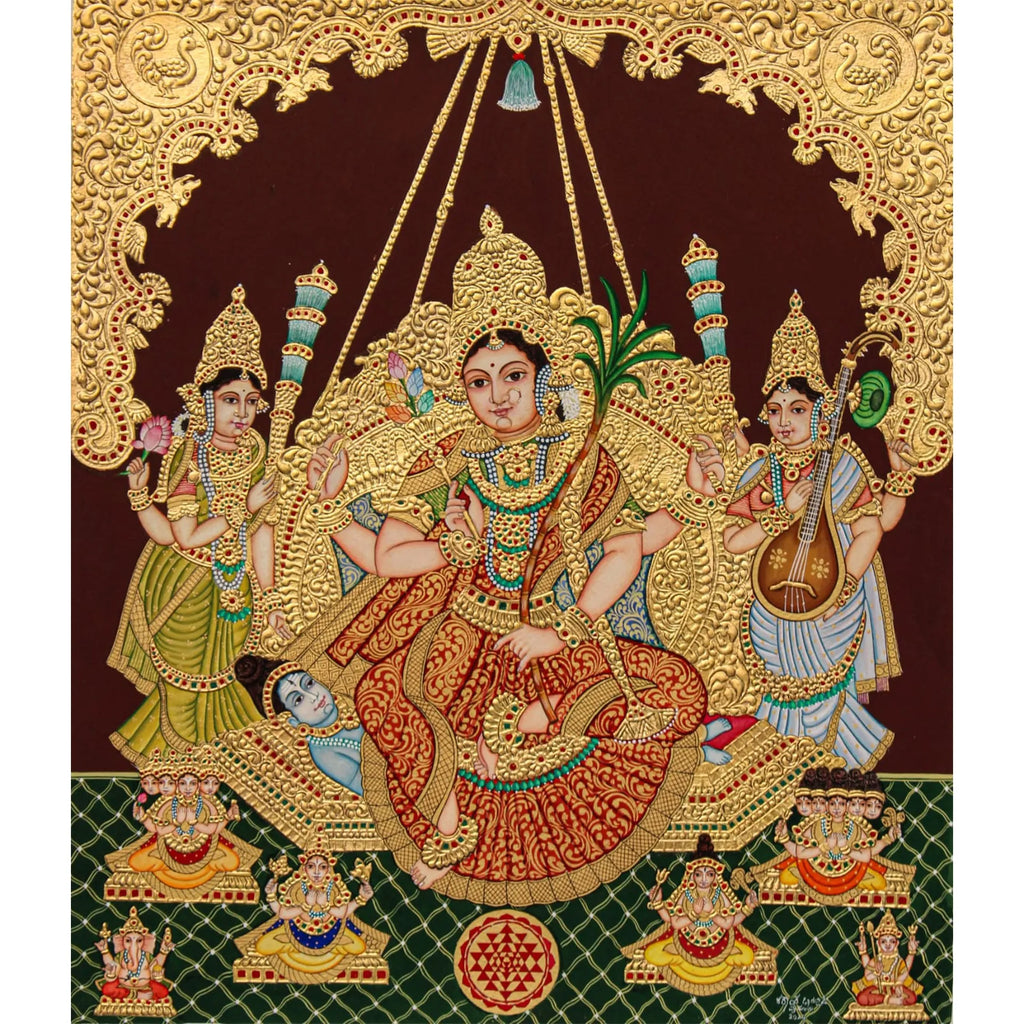 Mysore Painting - Rajarajeshwari