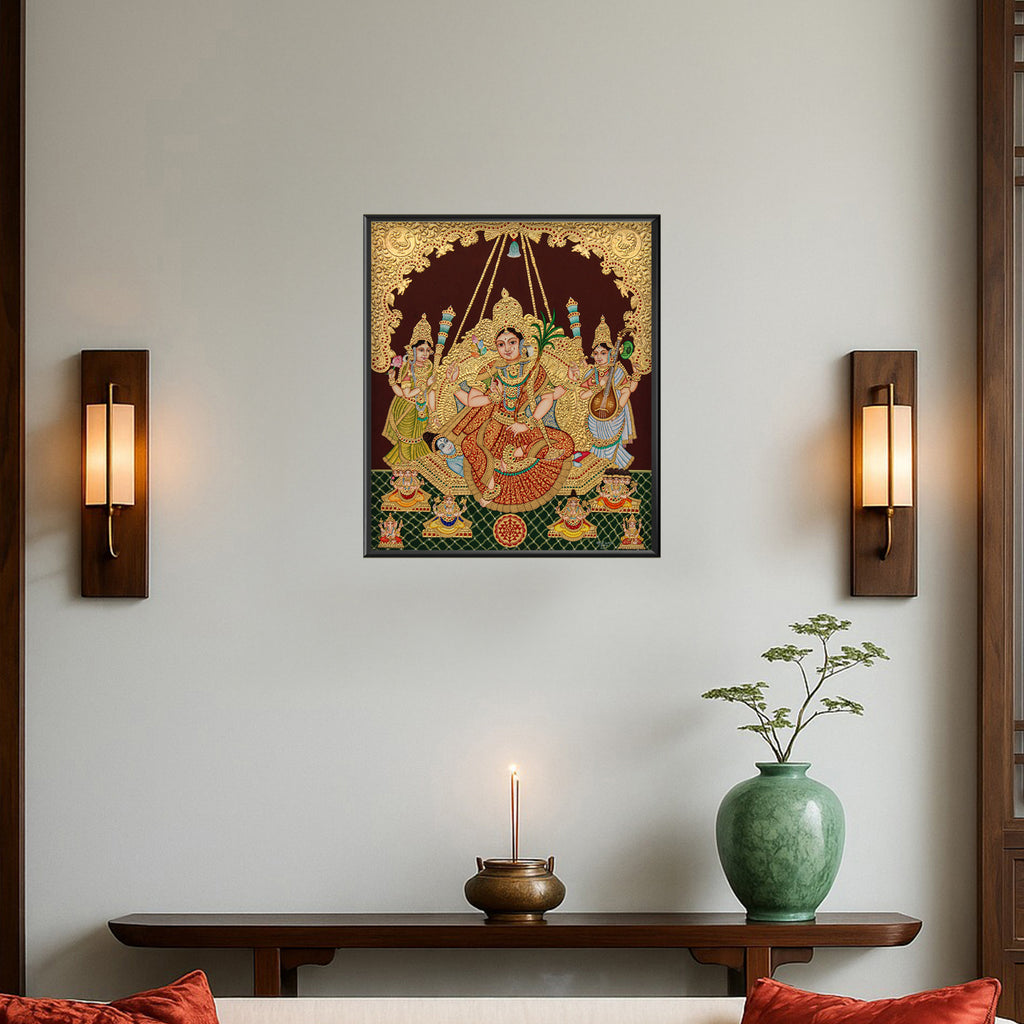 Mysore Painting - Rajarajeshwari