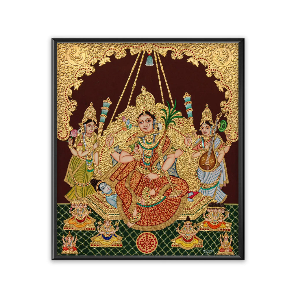 Mysore Painting - Rajarajeshwari