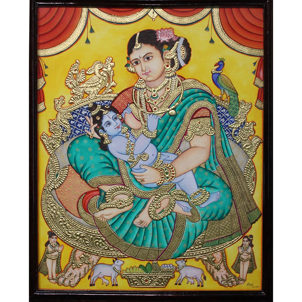 Mysore Painting - Yashodakrishna
