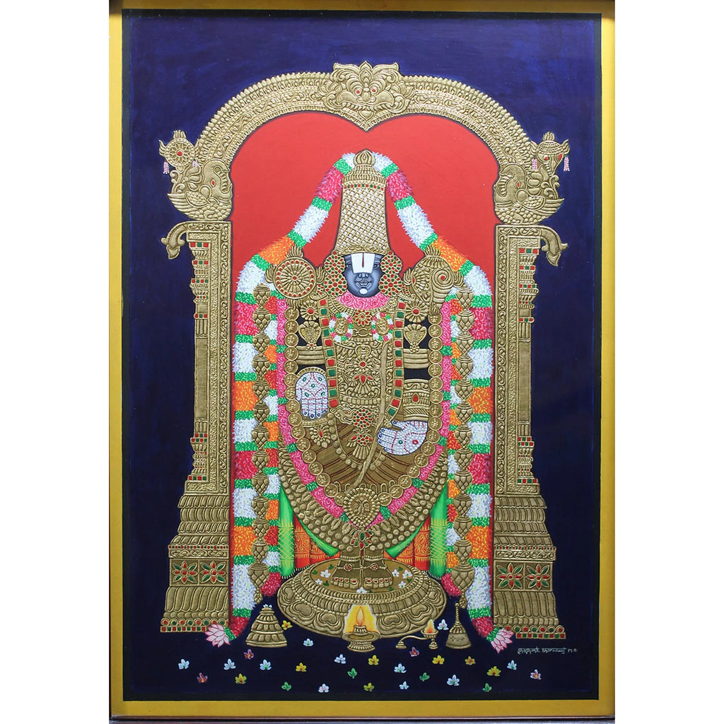 Mysore Painting - Venkateshwara (Tirupathi Balaji)