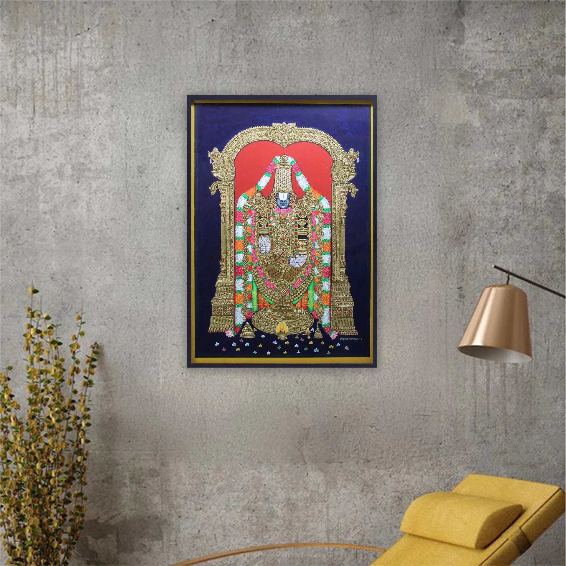 Mysore Painting - Venkateshwara (Tirupathi Balaji)