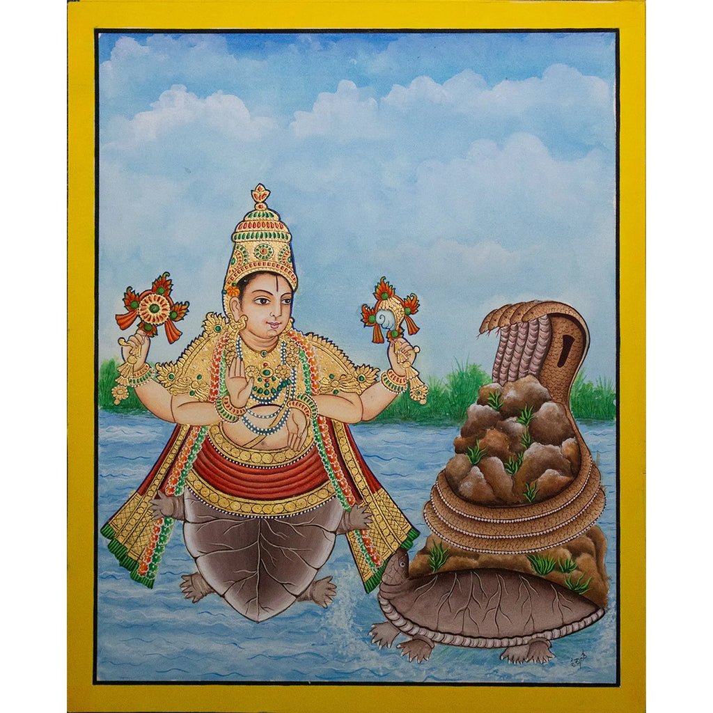Mysore Painting - Kurmavatara