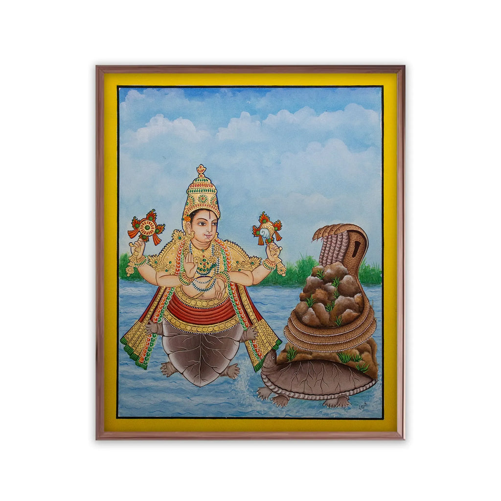 Mysore Painting - Kurmavatara