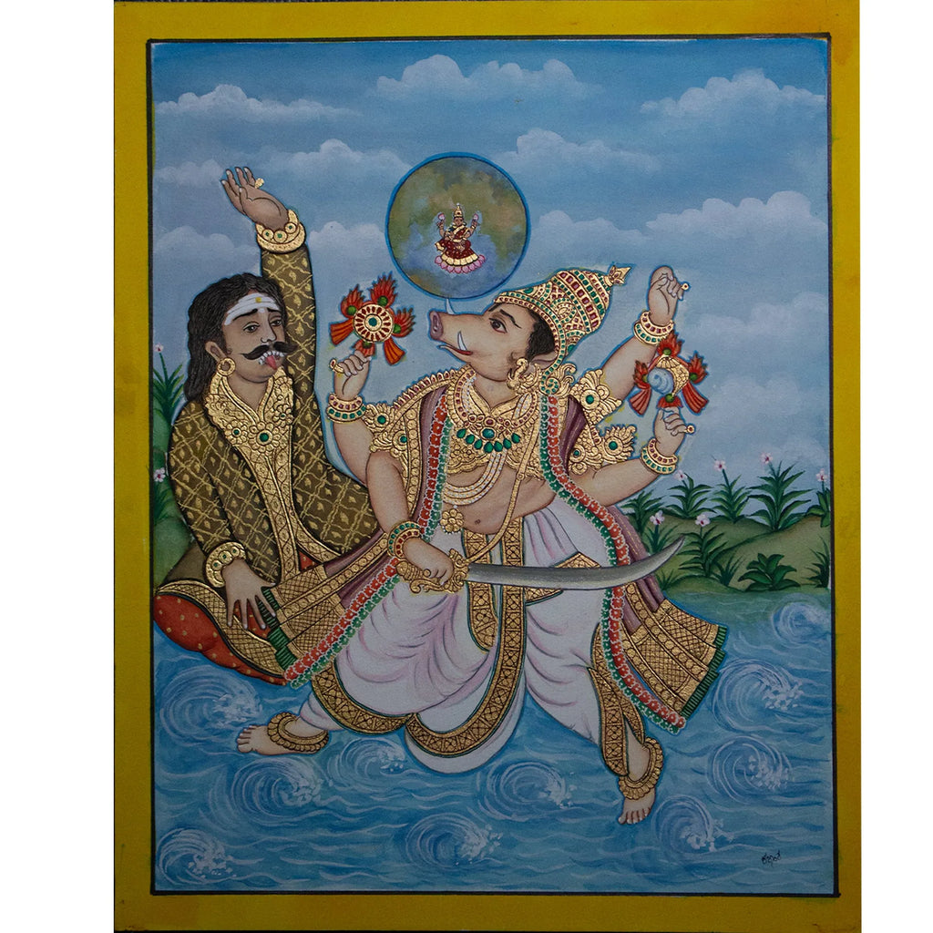 Mysore Painting - Varahavatara