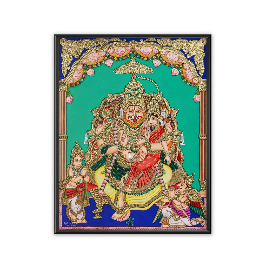 Mysore Painting - Lakshmi Narasimha