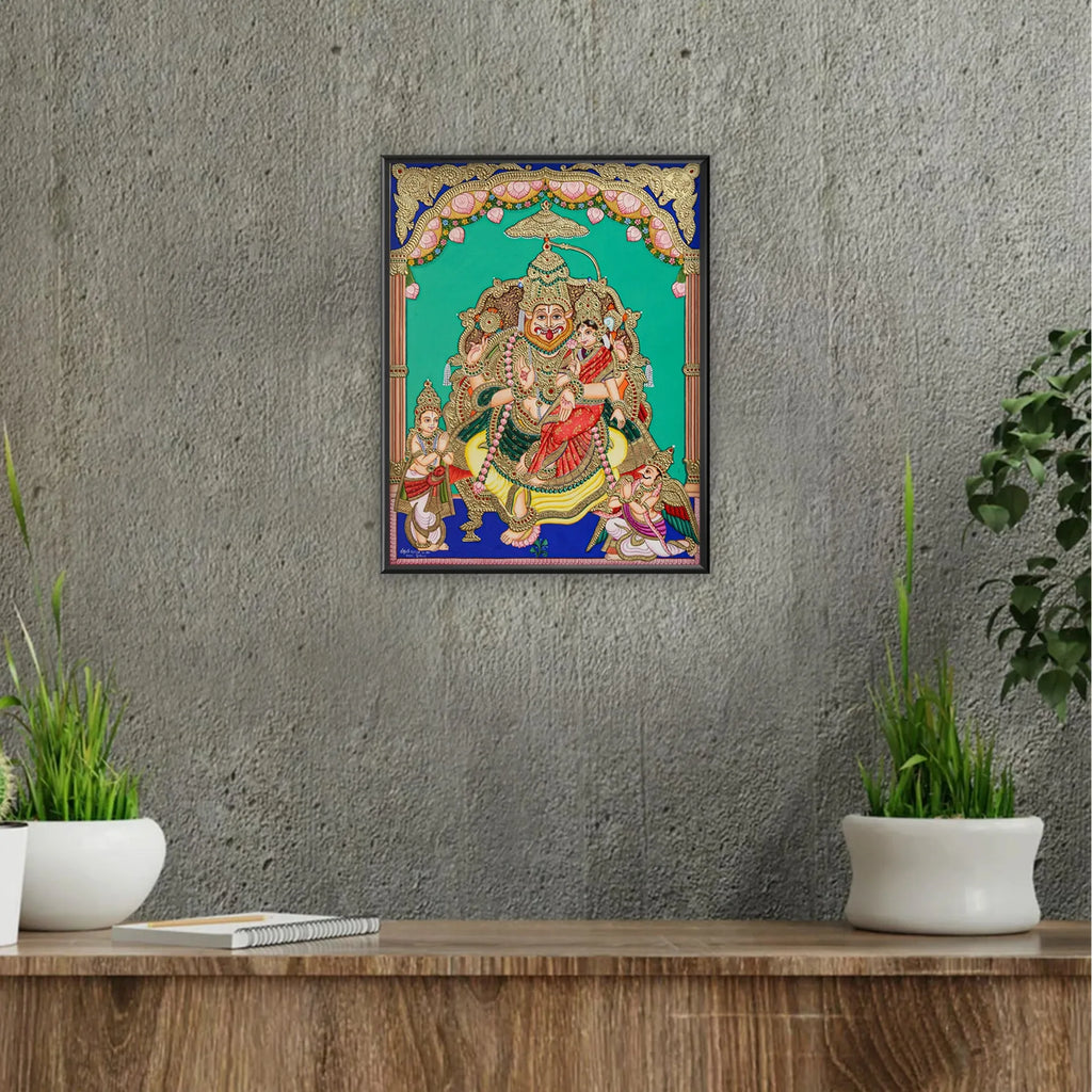 Mysore Painting - Lakshmi Narasimha