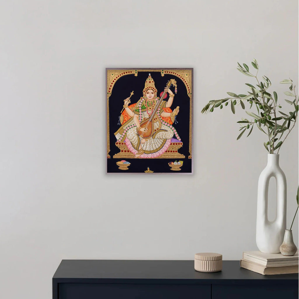 Mysore Painting - Saraswathi