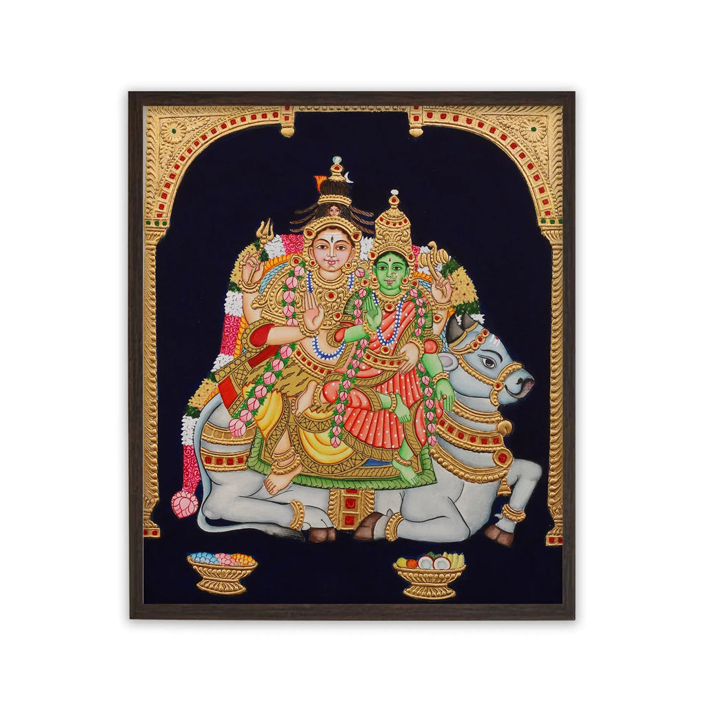 Mysore Painting - Vrushabharuda