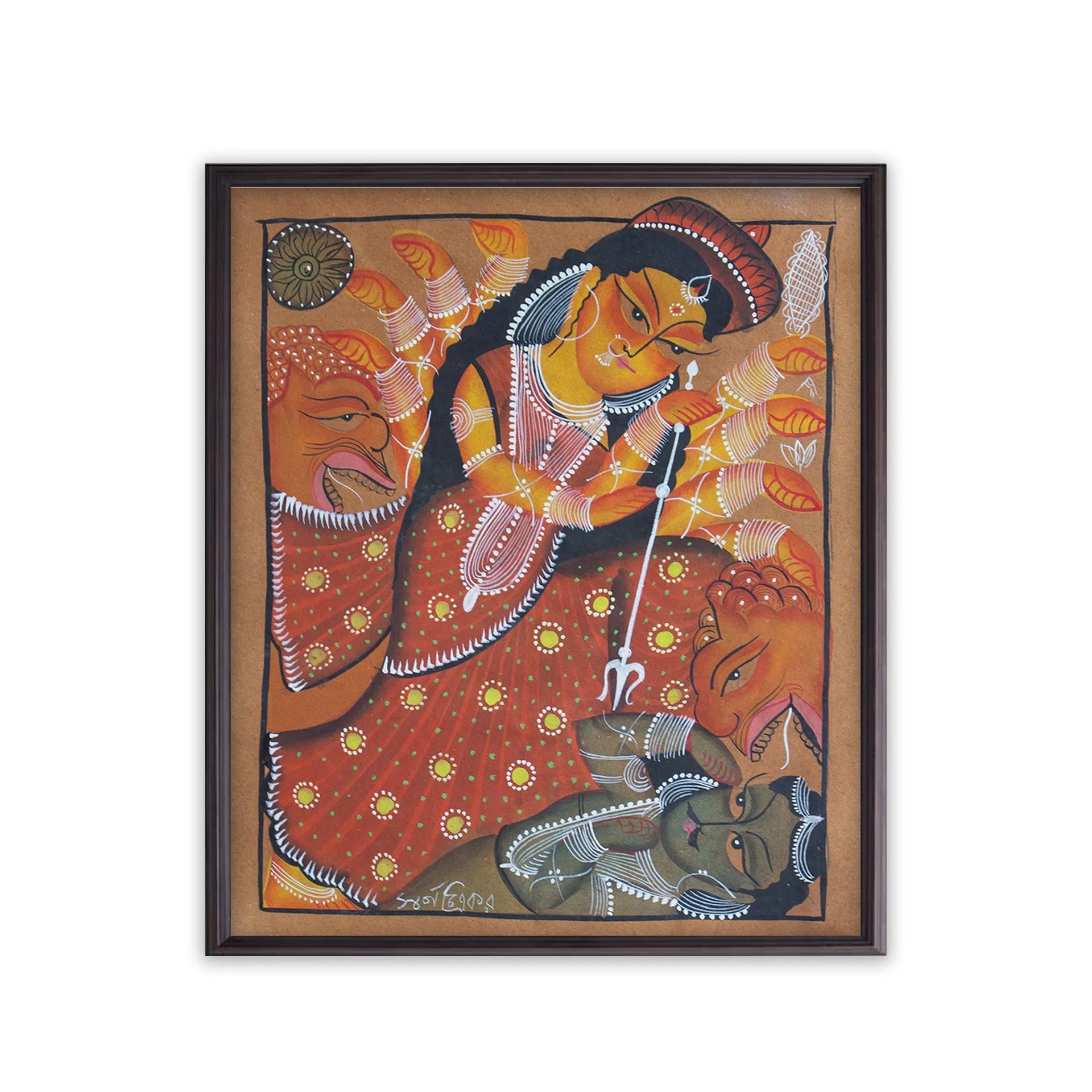 Bengal Pattachitra - Durga