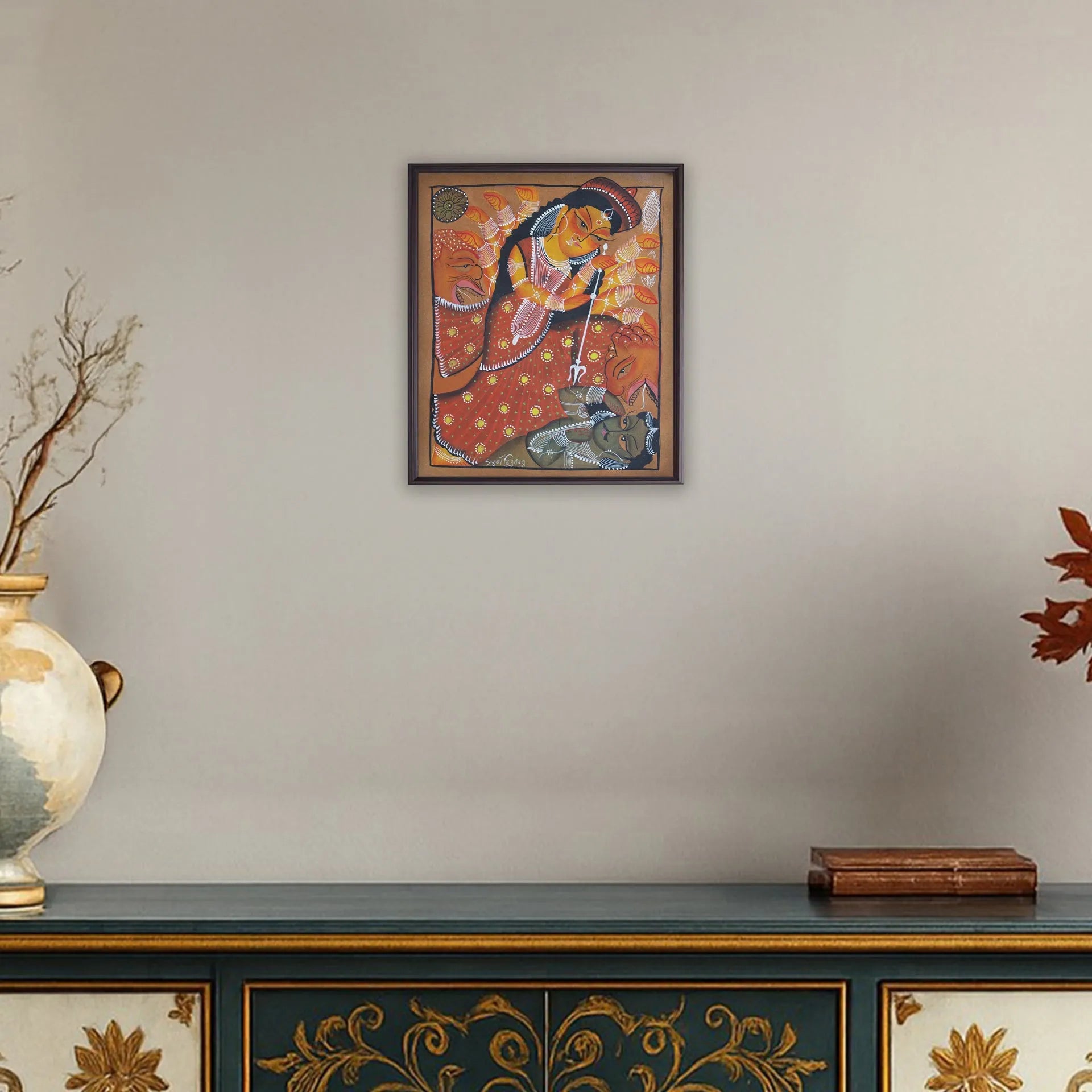 Bengal Pattachitra - Durga
