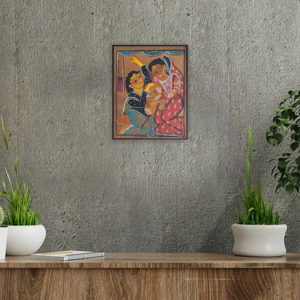 Bengal Pattachitra - Babu Biwi