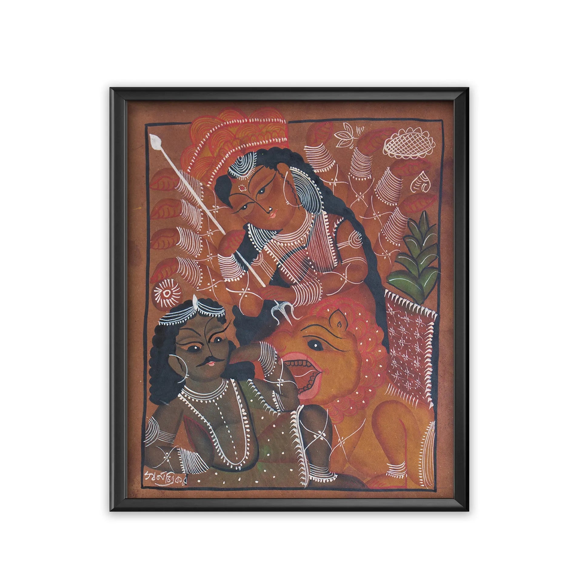 Bengal Pattachitra - Durga