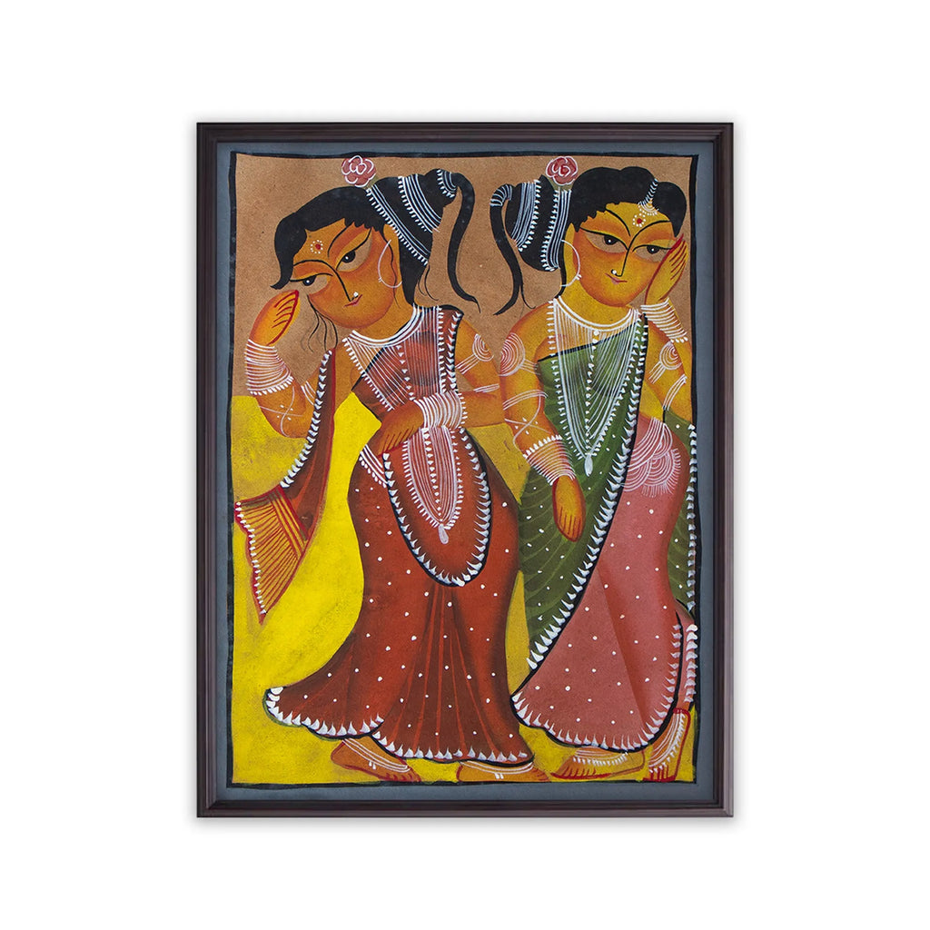 Bengal Pattachitra - Pretty women