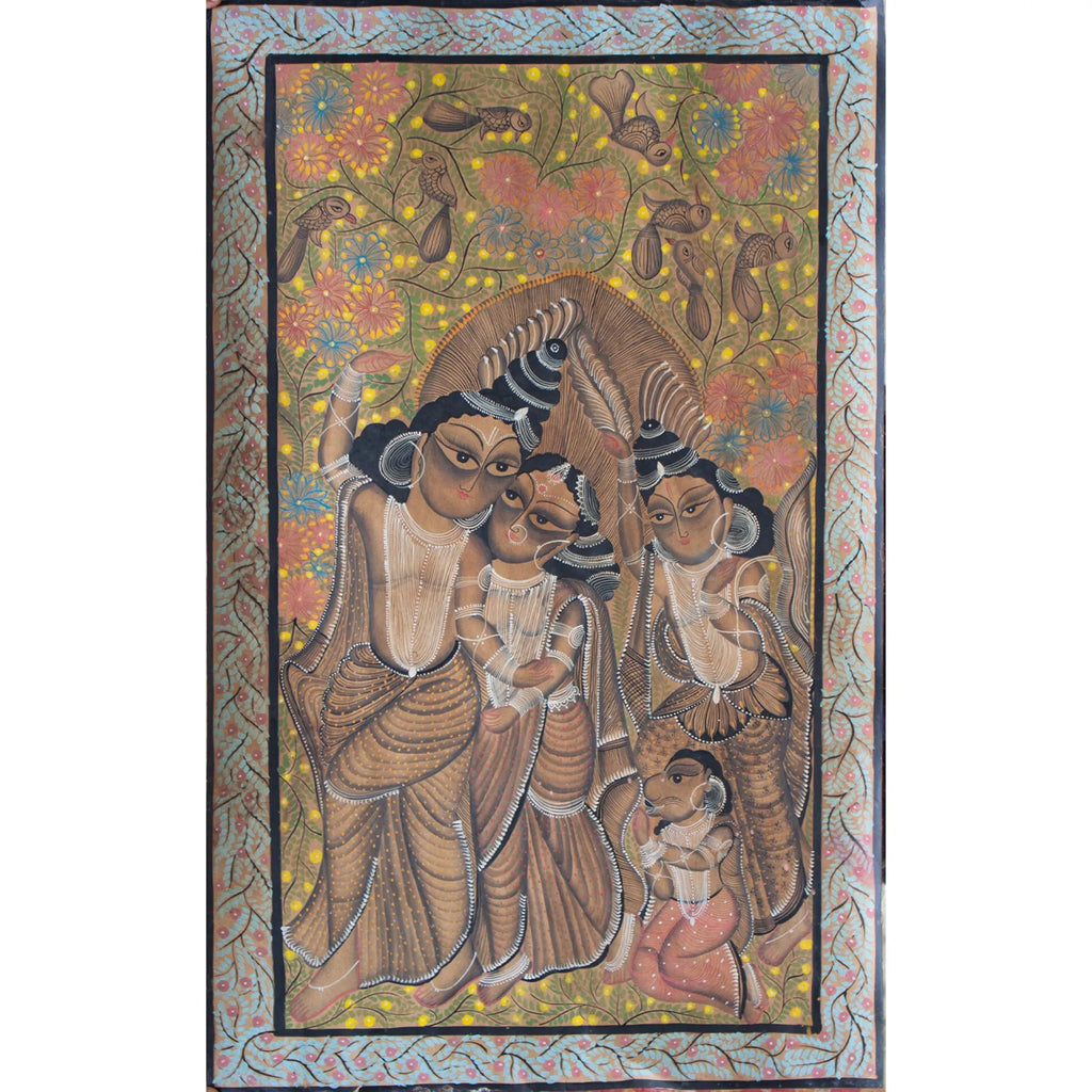 Bengal Pattachitra - Ram Darbar