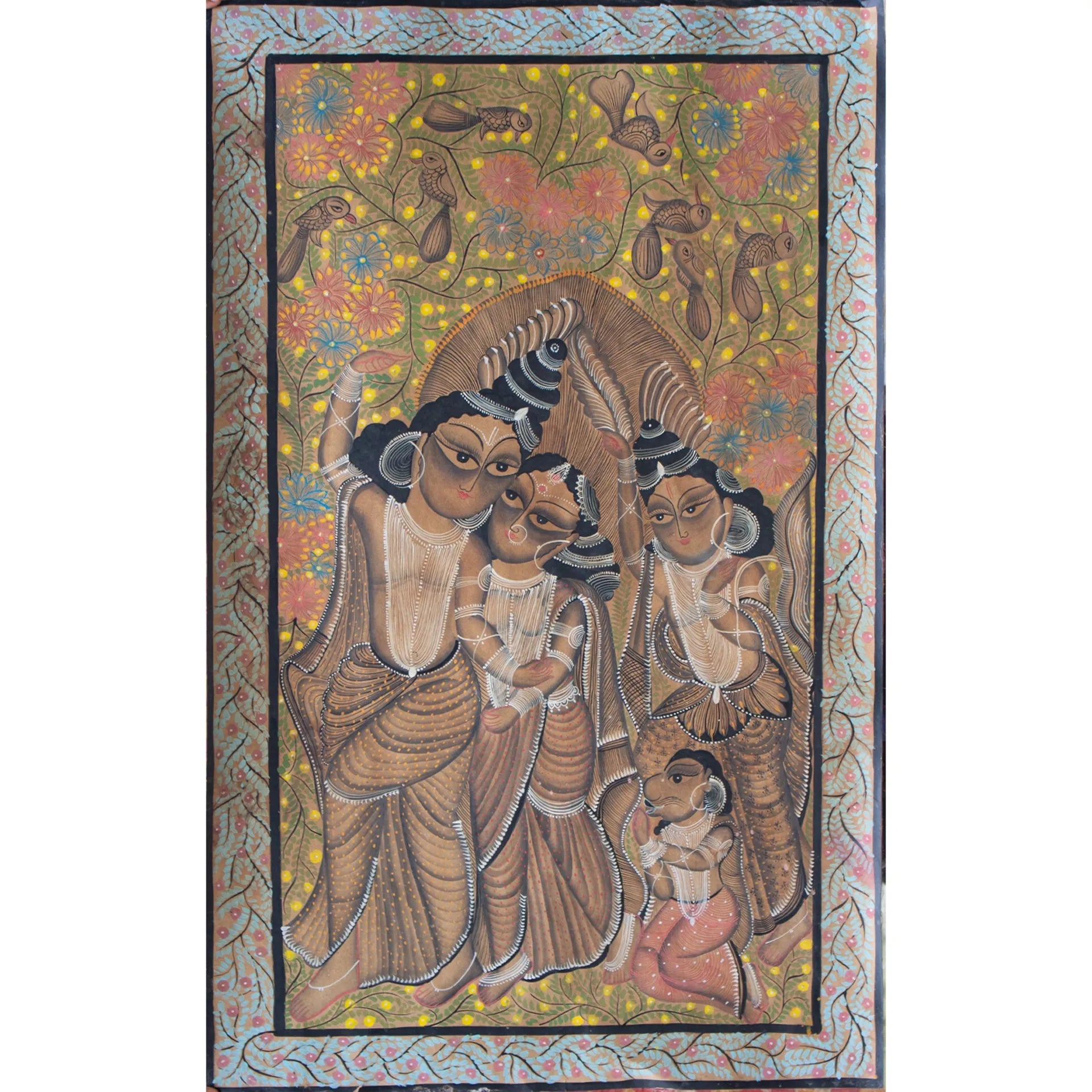 Bengal Pattachitra - Ram Darbar