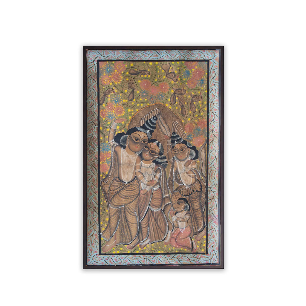 Bengal Pattachitra - Ram Darbar