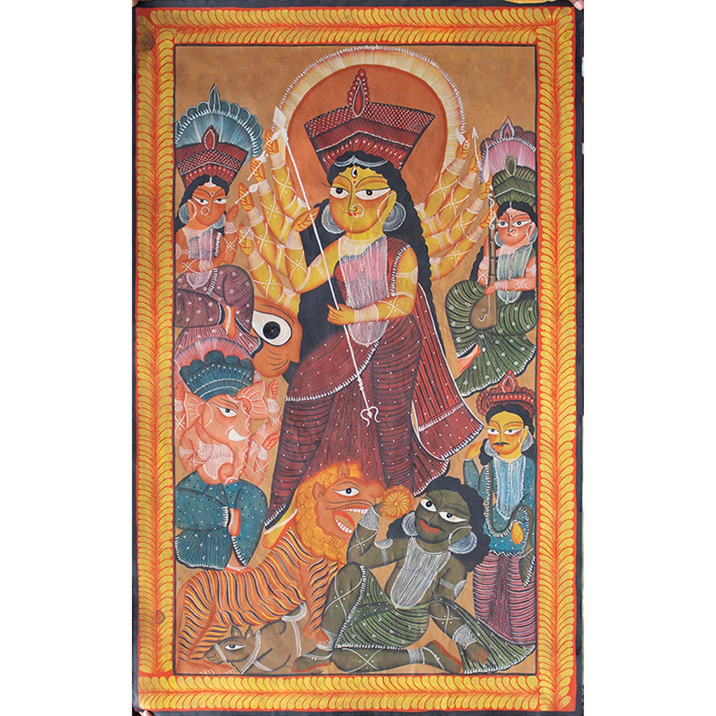 Bengal Pattachitra - Durga Maa