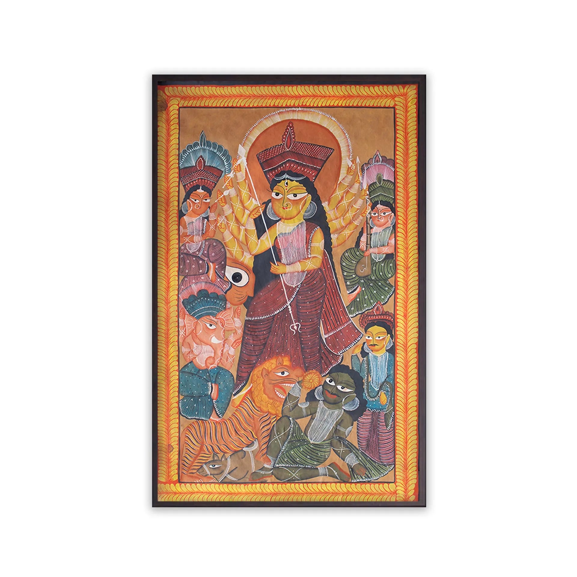 Bengal Pattachitra - Durga Maa