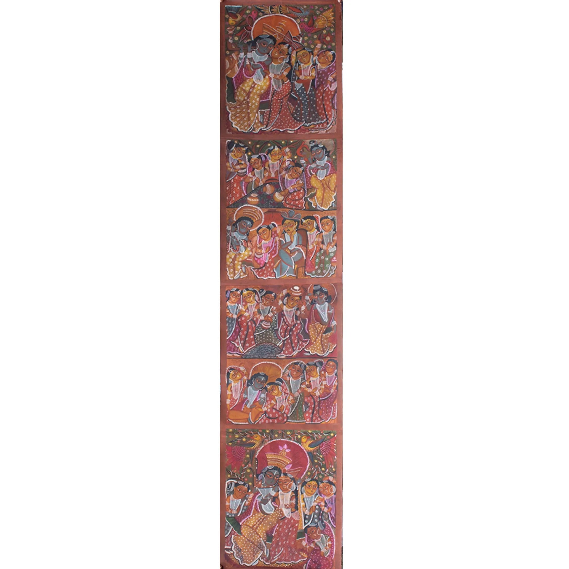 Bengal Pattachitra - Krishna Leela