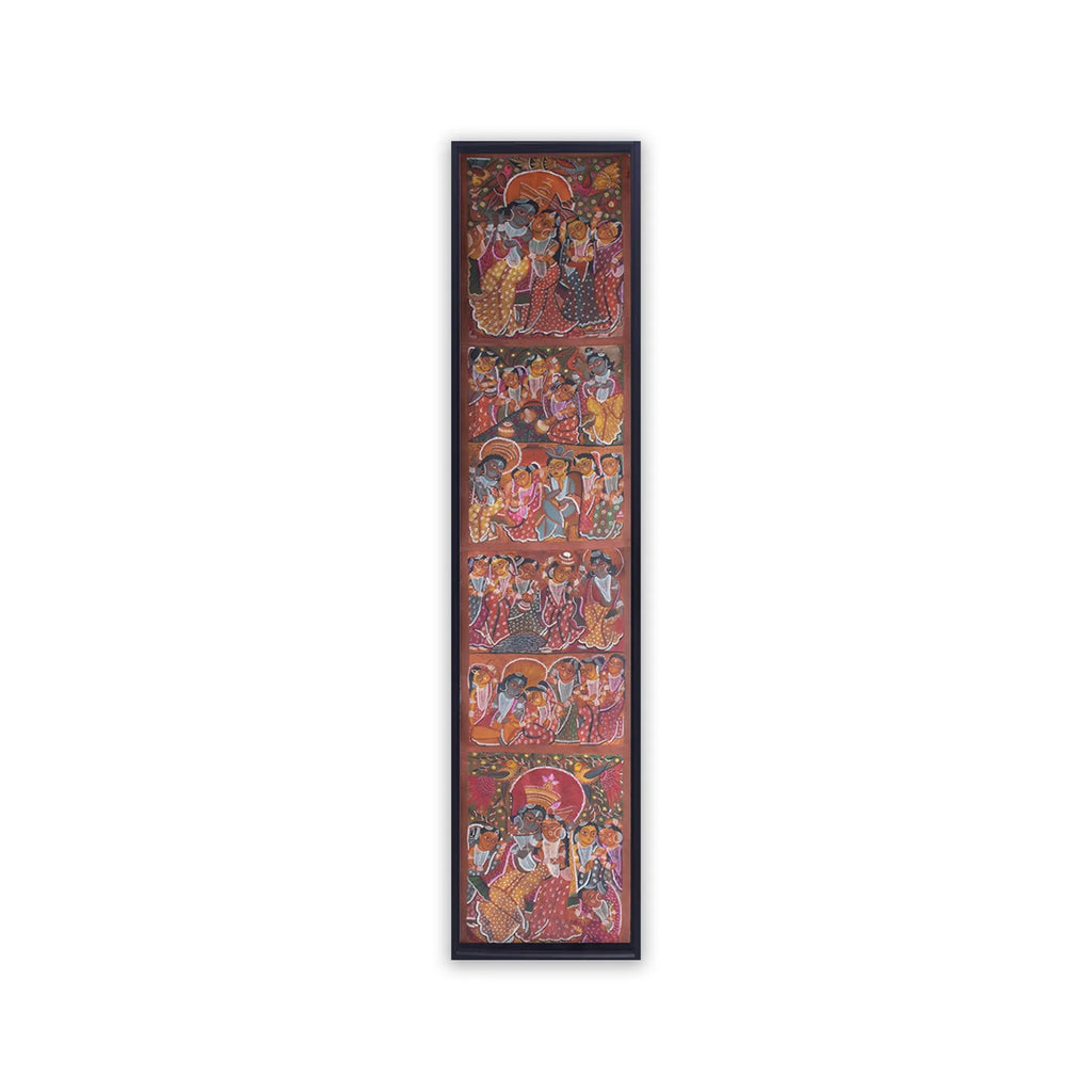 Bengal Pattachitra - Krishna Leela