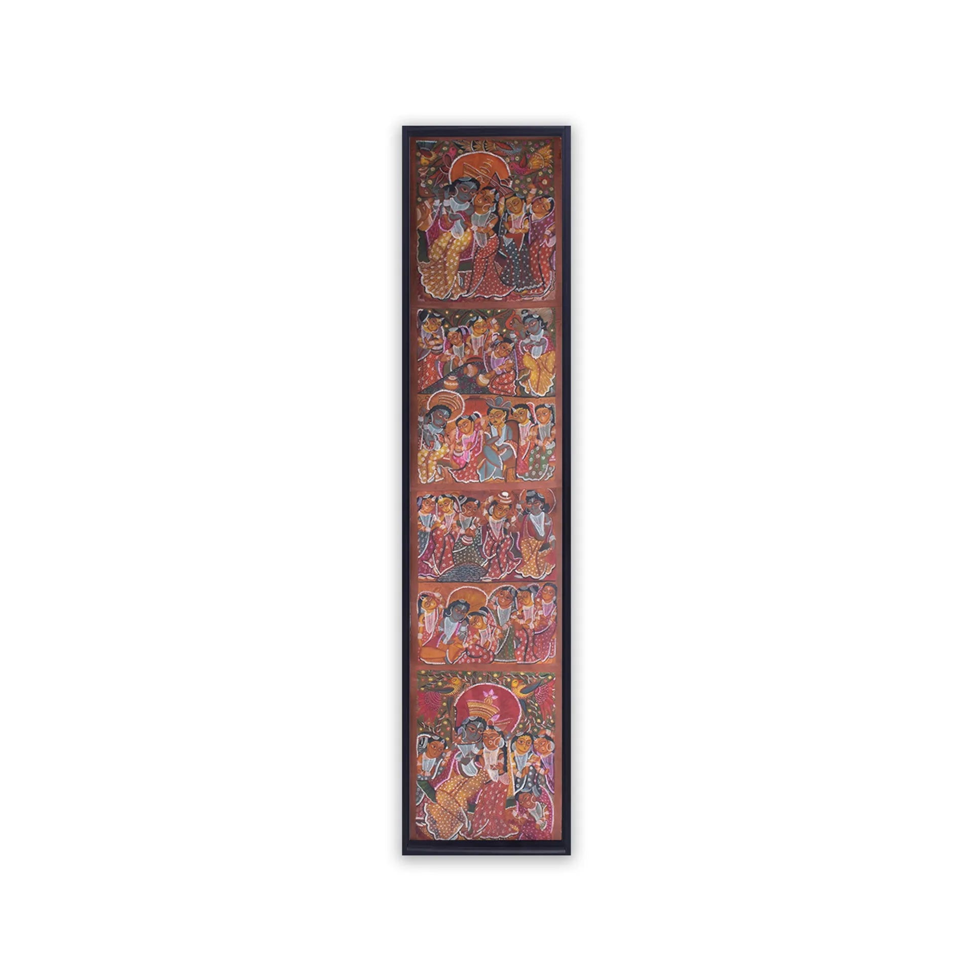 Bengal Pattachitra - Krishna Leela