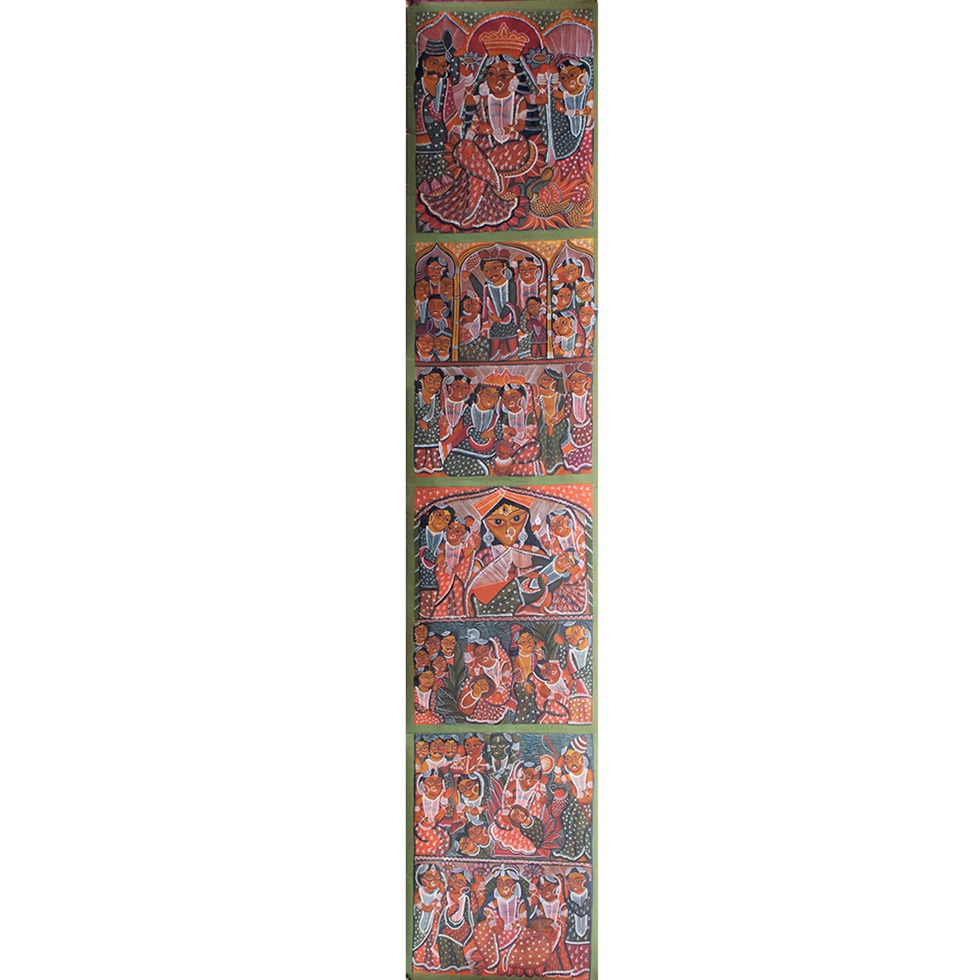 Bengal Pattachitra - Snake godesss