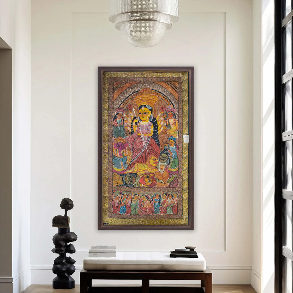 Bengal Pattachitra - Durga Story