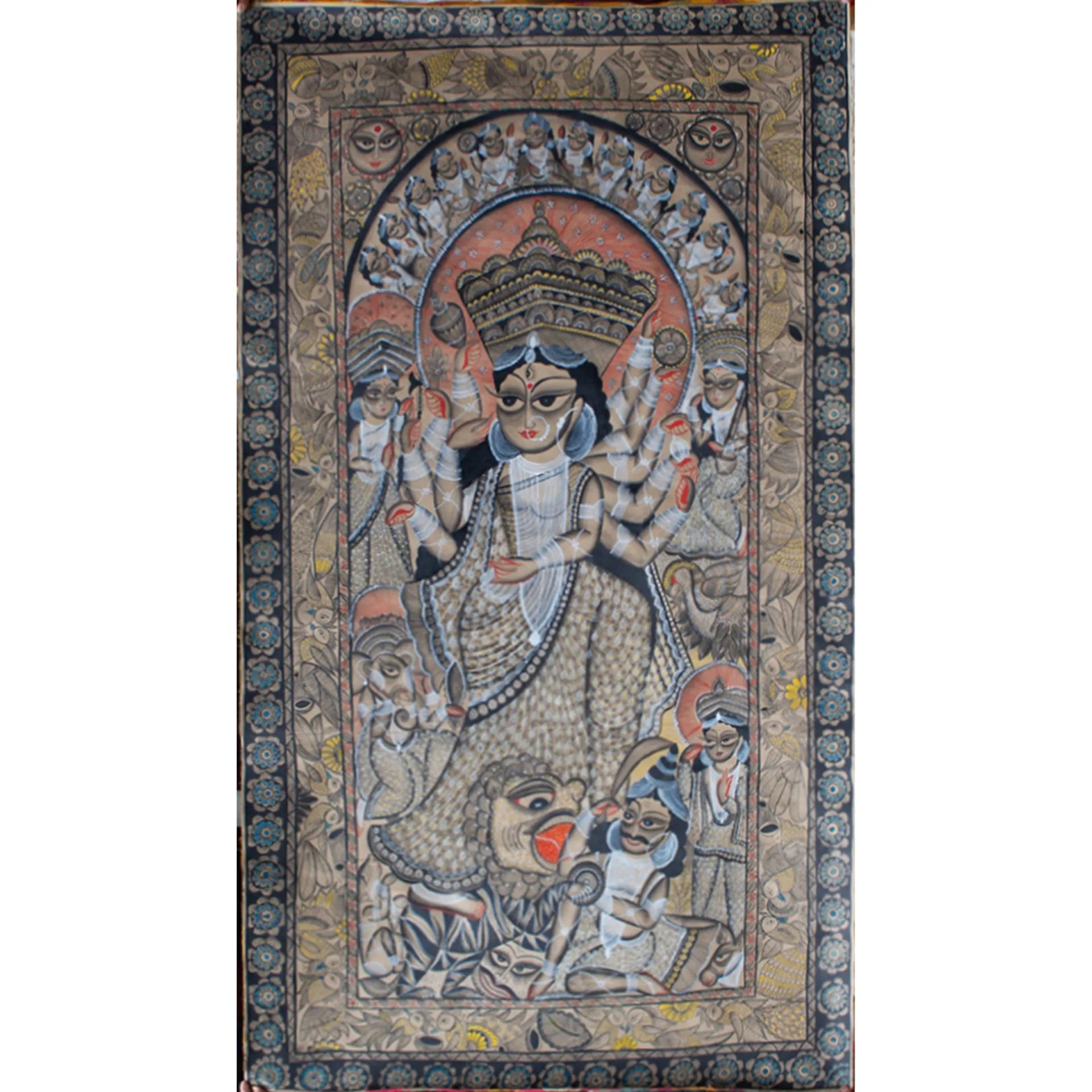 Bengal Pattachitra - Durga Story