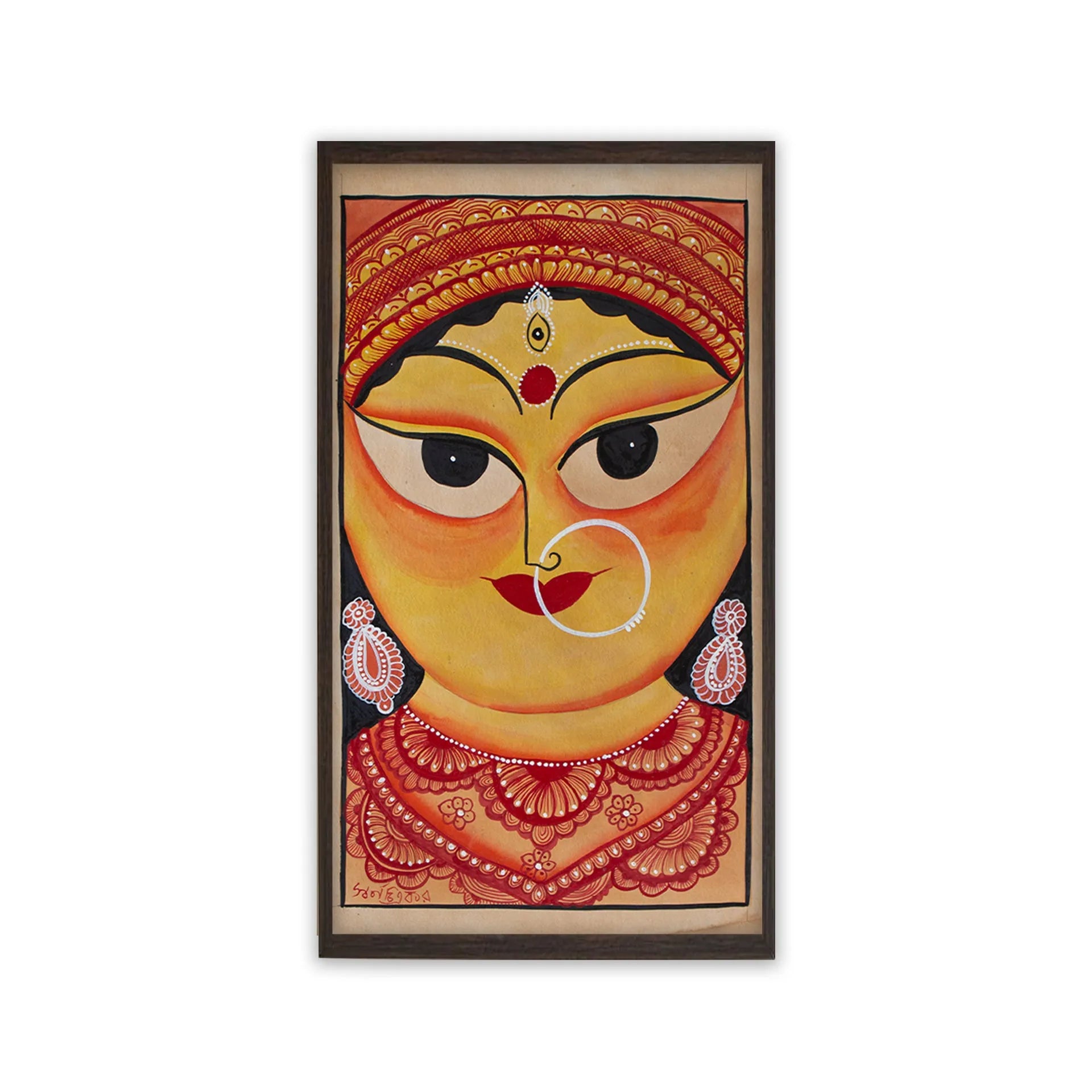Bengal Pattachitra - Maya Durga