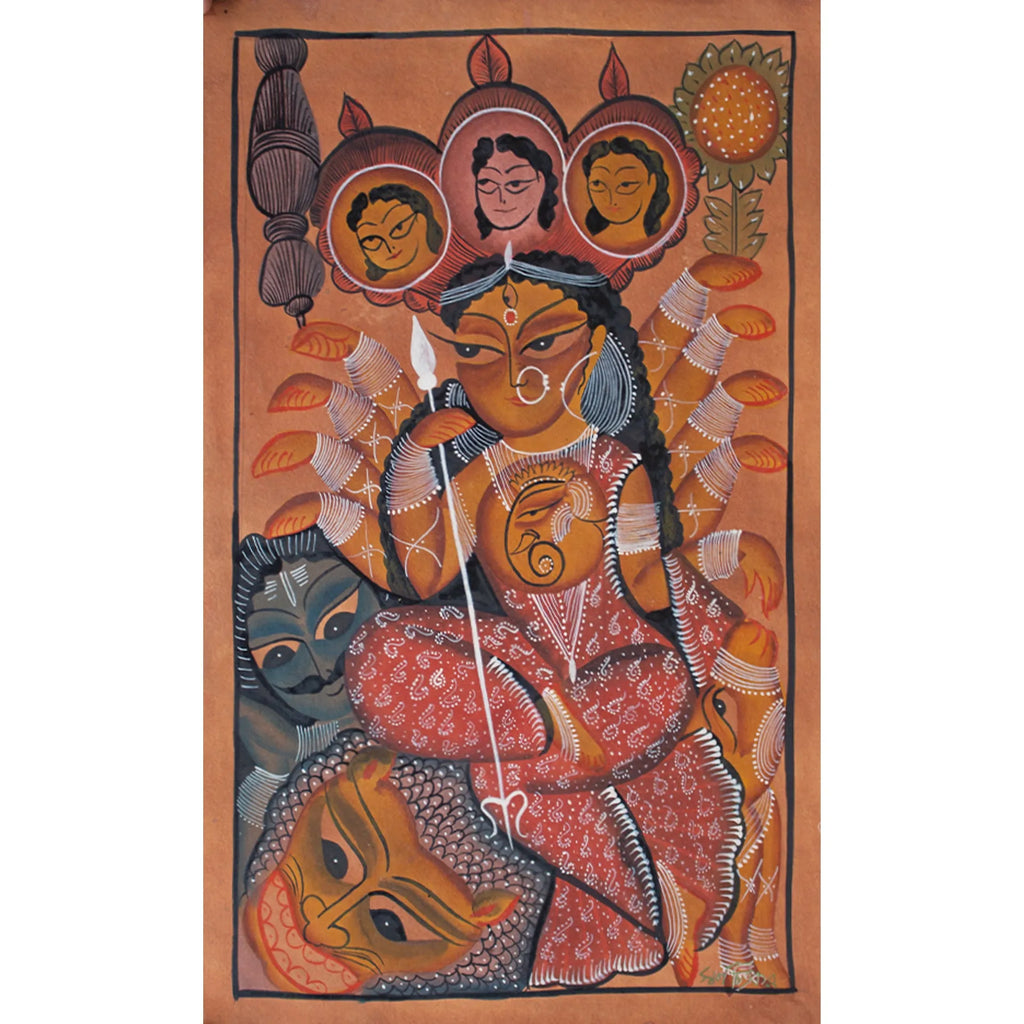 Bengal Pattachitra - Durga