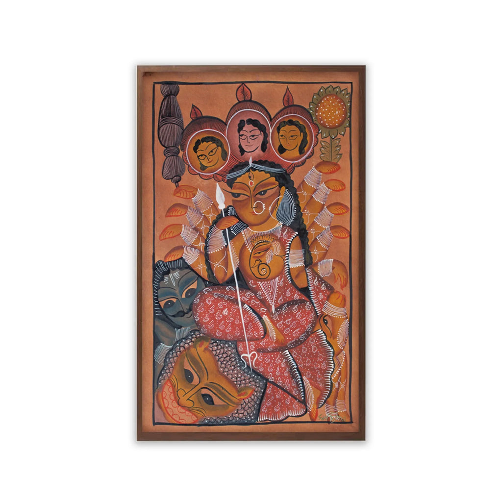 Bengal Pattachitra - Durga