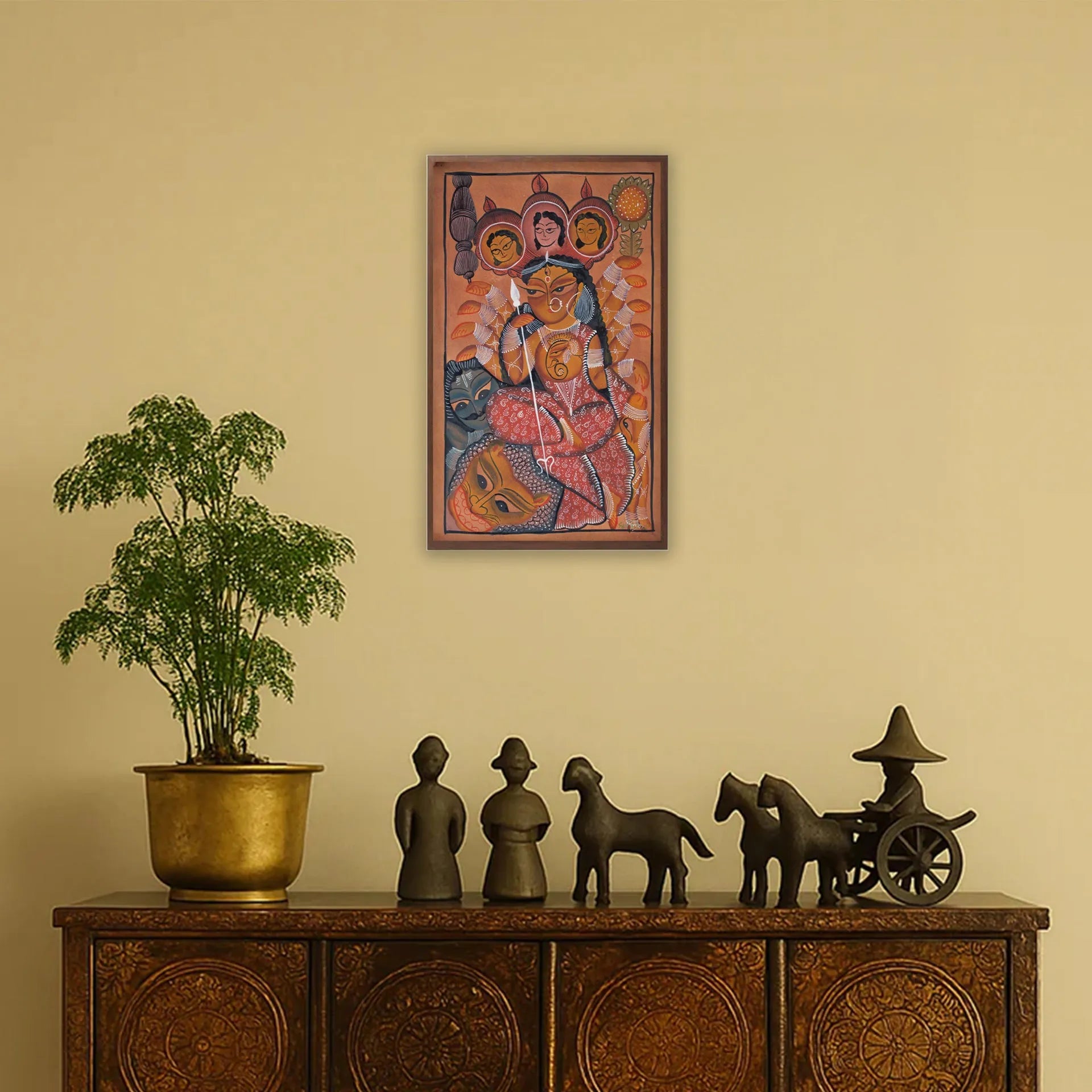 Bengal Pattachitra - Durga