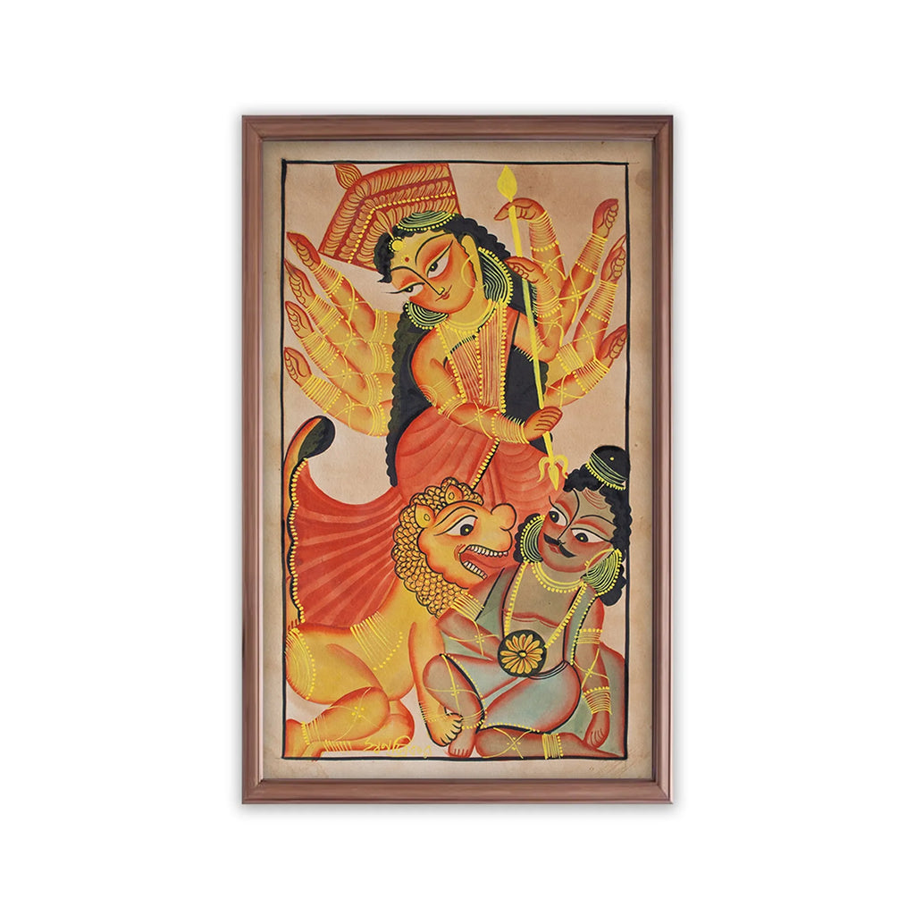 Bengal Pattachitra - Durga