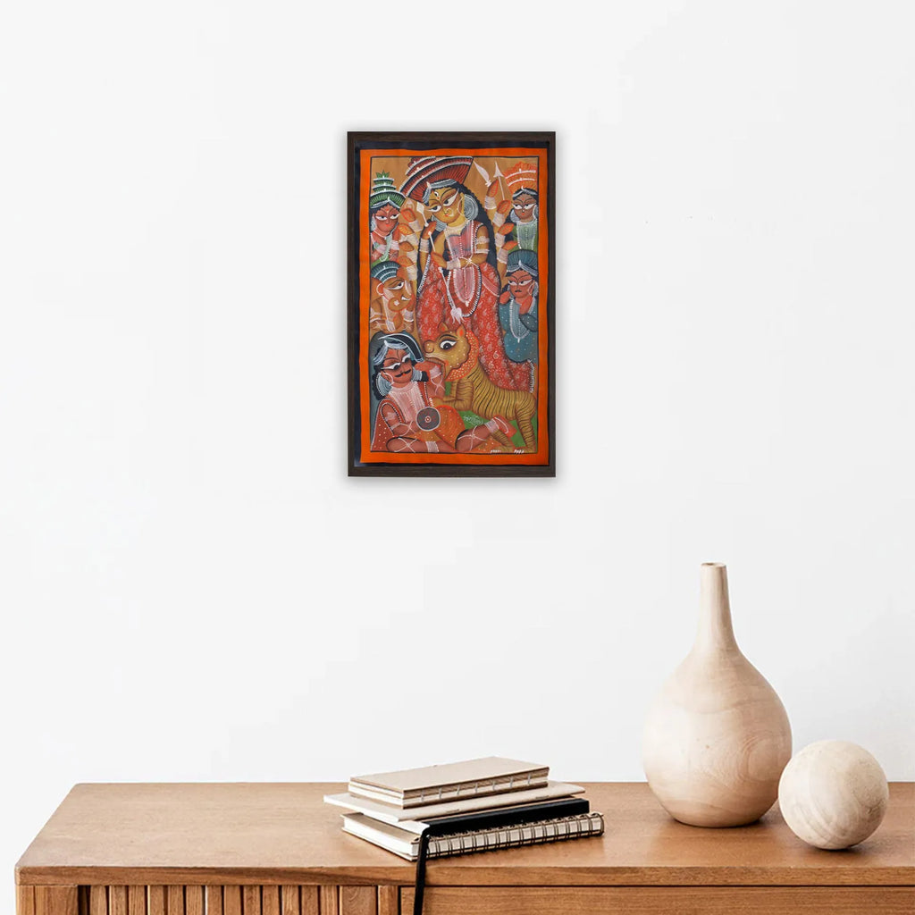 Bengal Pattachitra - Durga
