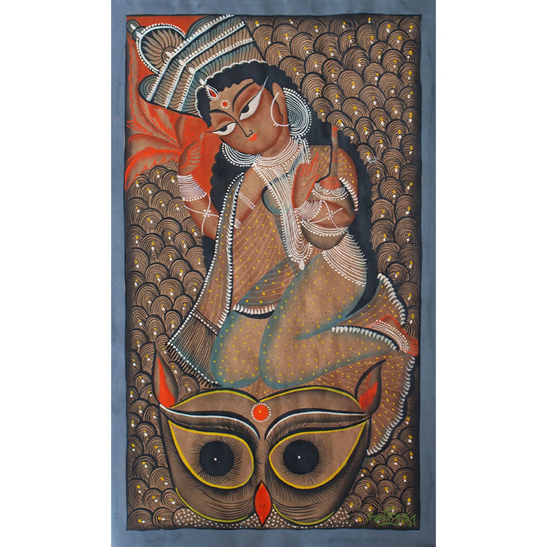 Bengal Pattachitra - Laxmi