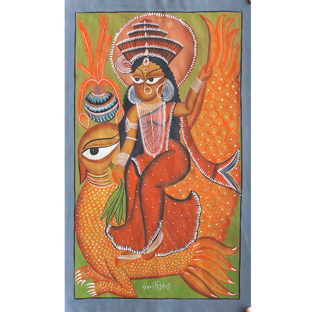 Bengal Pattachitra - Laxmi