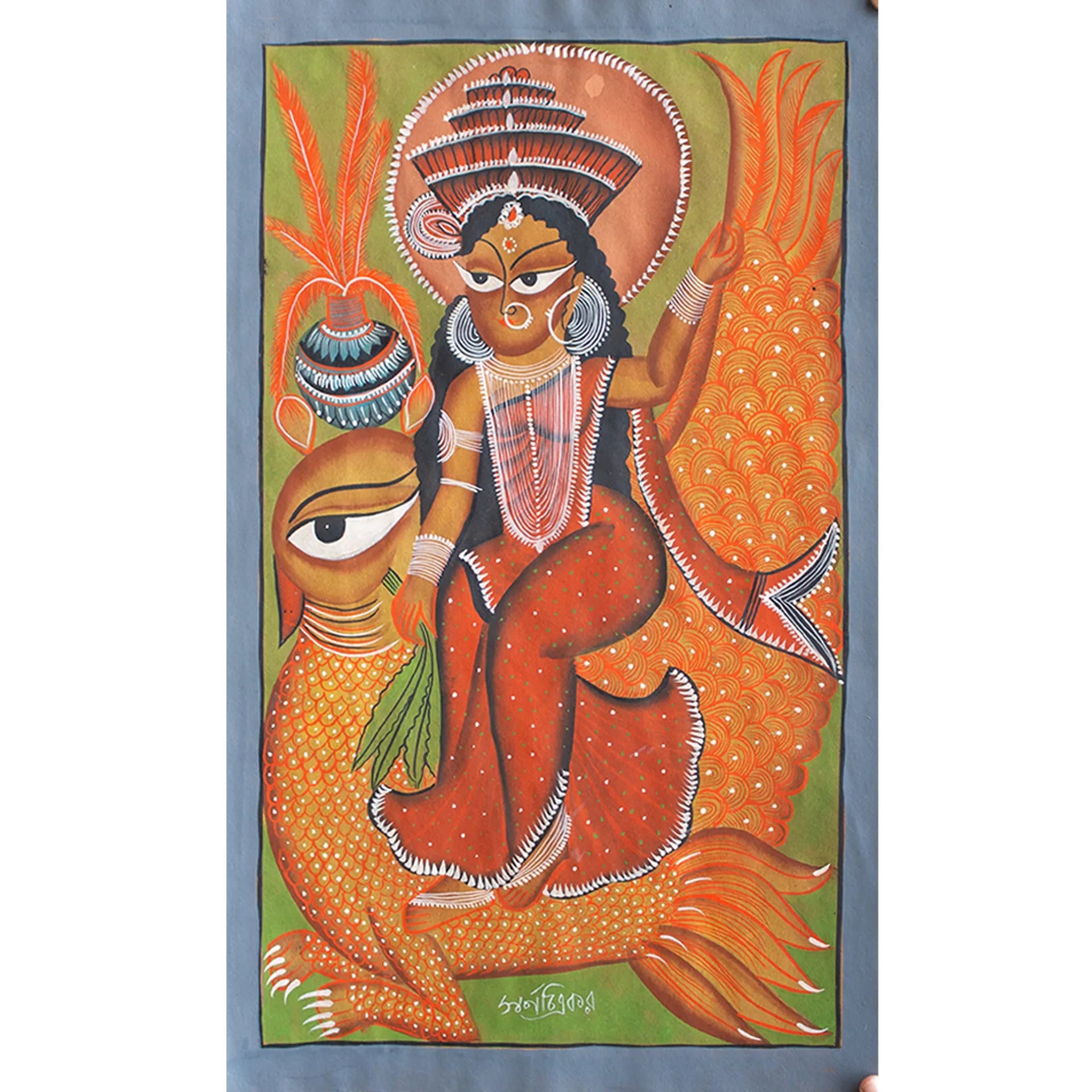 Bengal Pattachitra - Laxmi