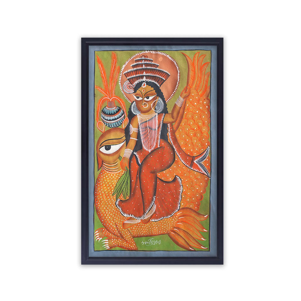 Bengal Pattachitra - Laxmi