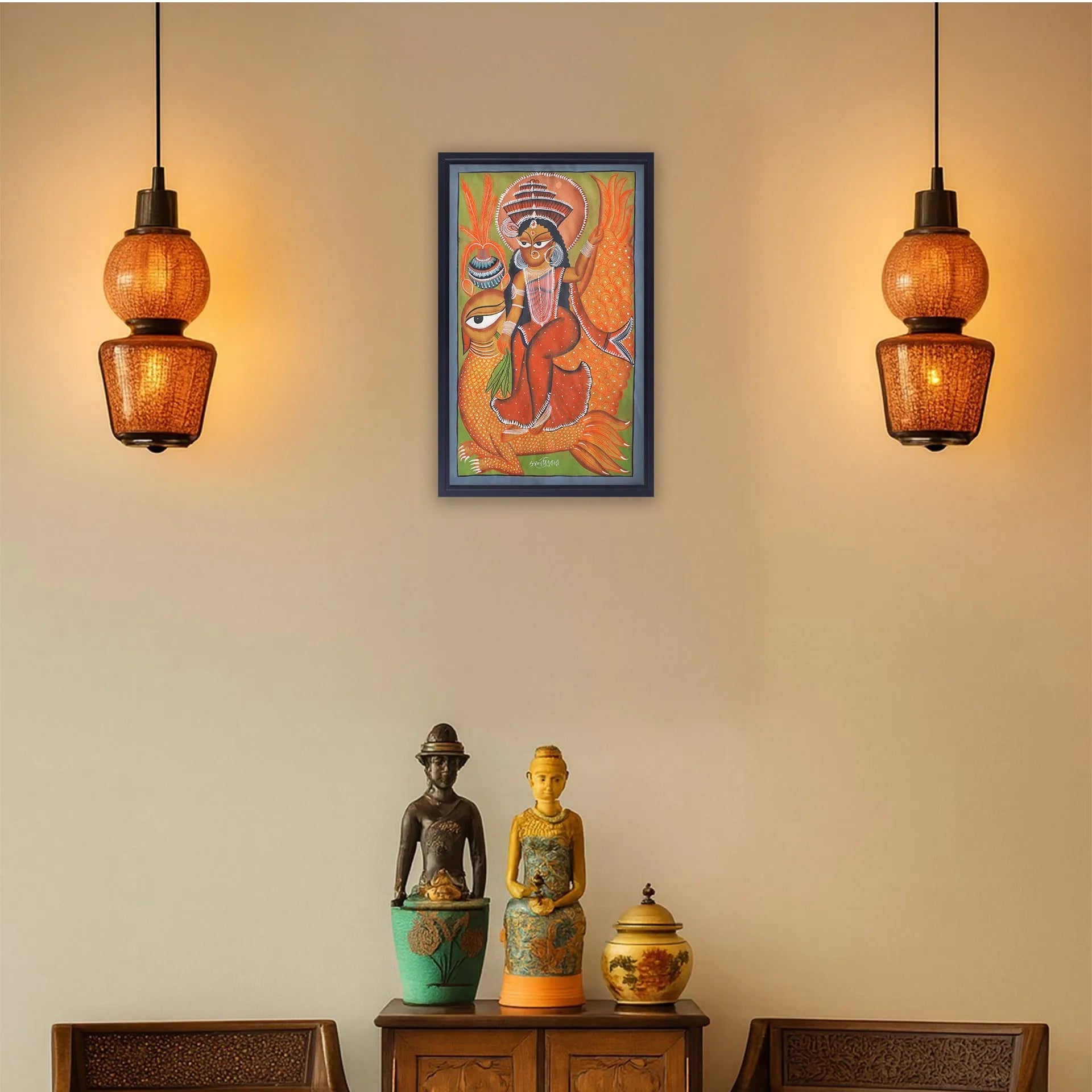 Bengal Pattachitra - Laxmi