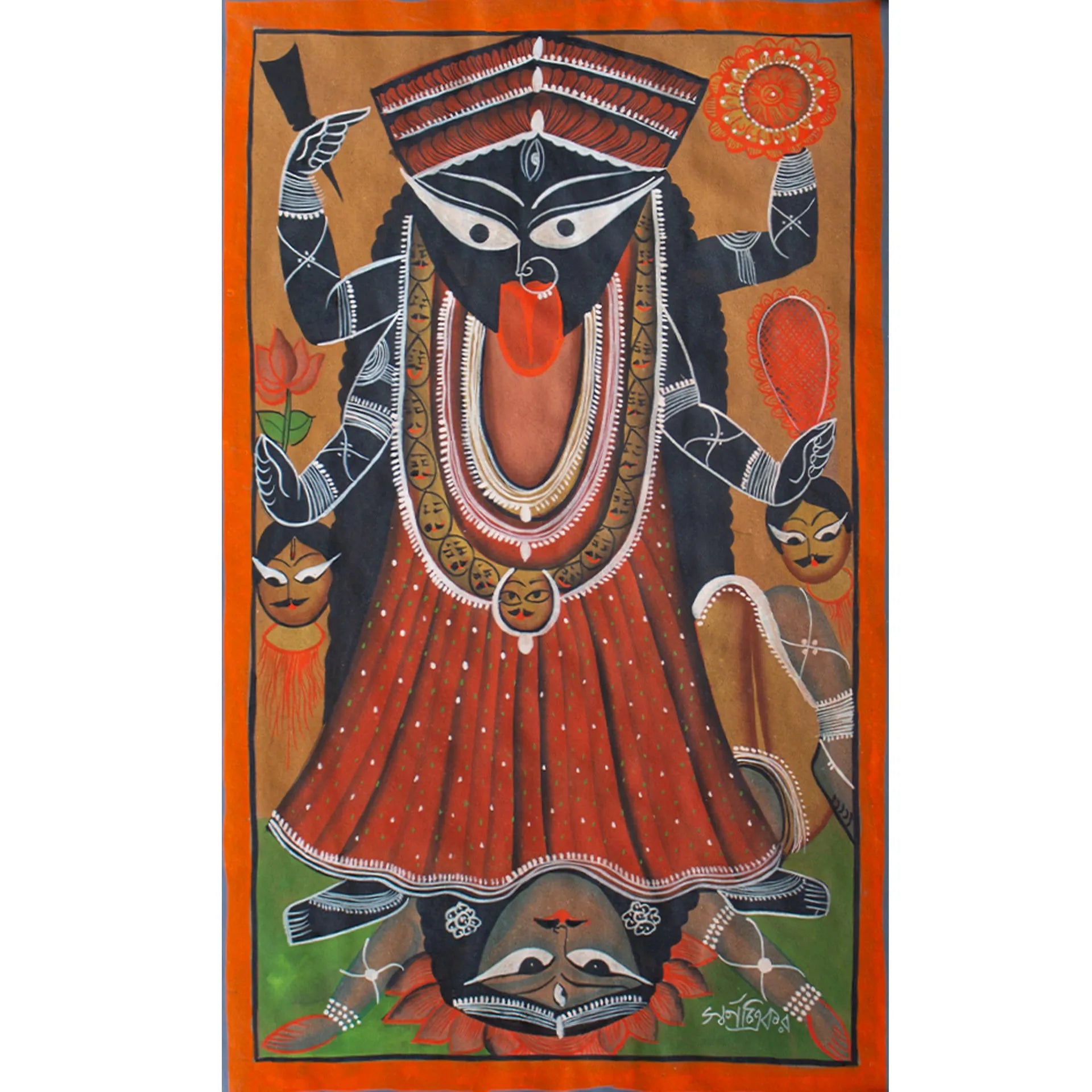 Bengal Pattachitra - Kali Maa