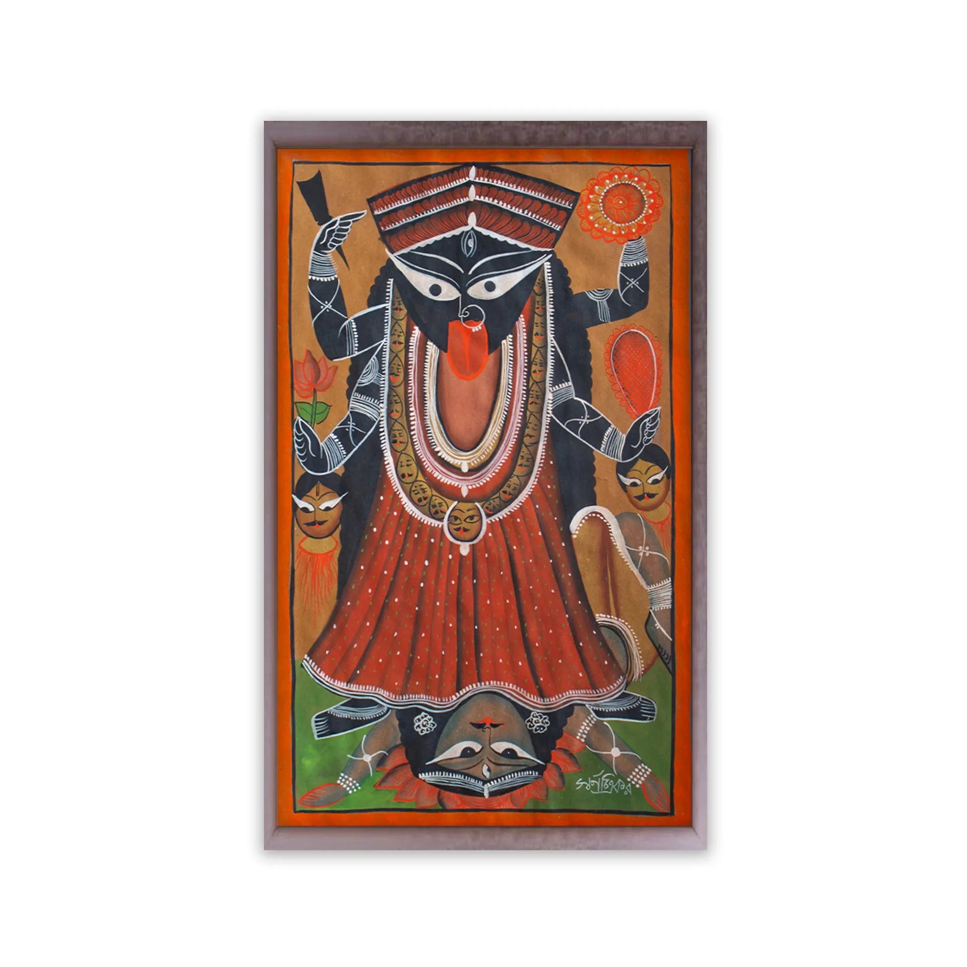 Bengal Pattachitra - Kali Maa